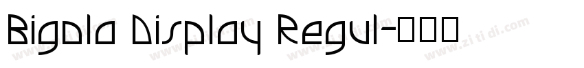 Bigola Display Regul字体转换